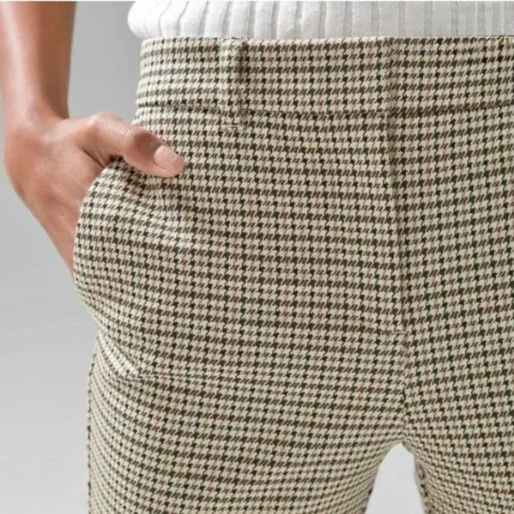 ~White House Black Market Elle Slim Houndstooth Ankle Pants